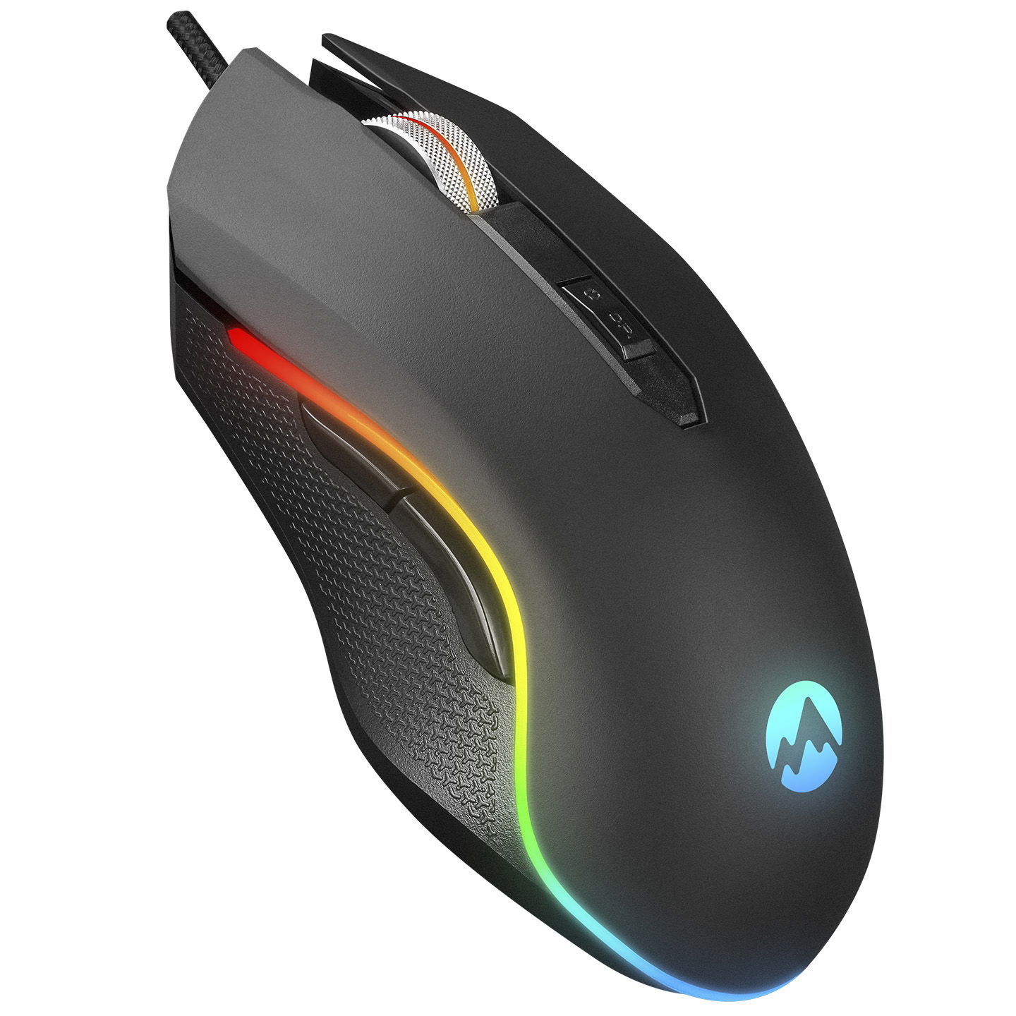 Everest SM-F09 TITANIO Usb Gümüş 7200dpi RGB Ledli Gaming Oyuncu Mouse - 1