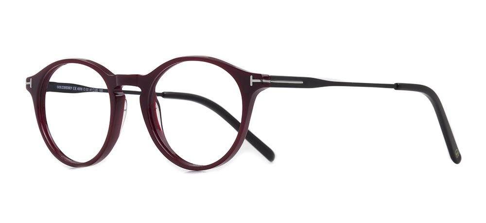 GOLDBERRY GB 4009-C.03 Optik Genç Erkek,Kadın,Unisex Yuvarlak Çerçeveli Asetat - 2