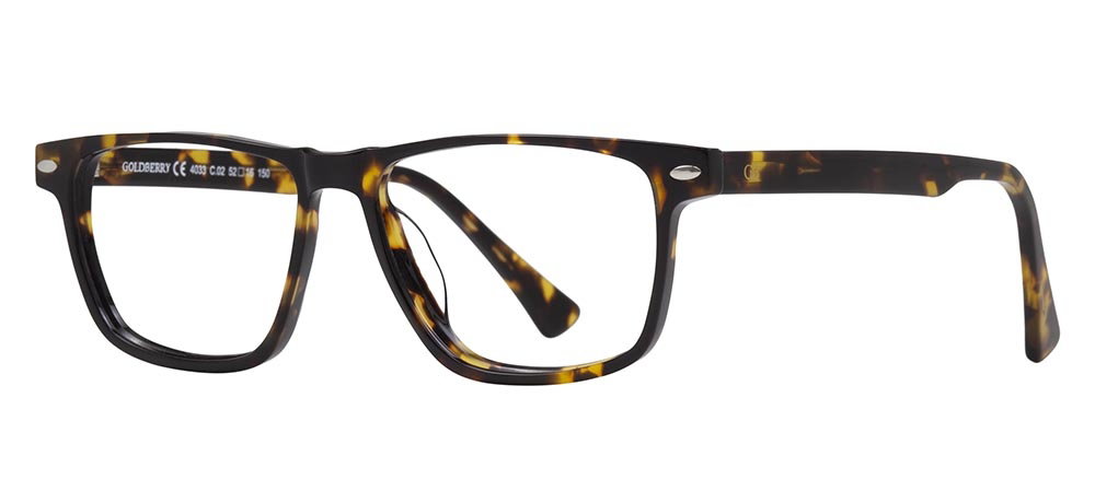 GOLDBERRY GB 4033-C.02 Optik Genç Erkek,Kadın,Unisex Köşeli Çerçeveli Asetat - 2