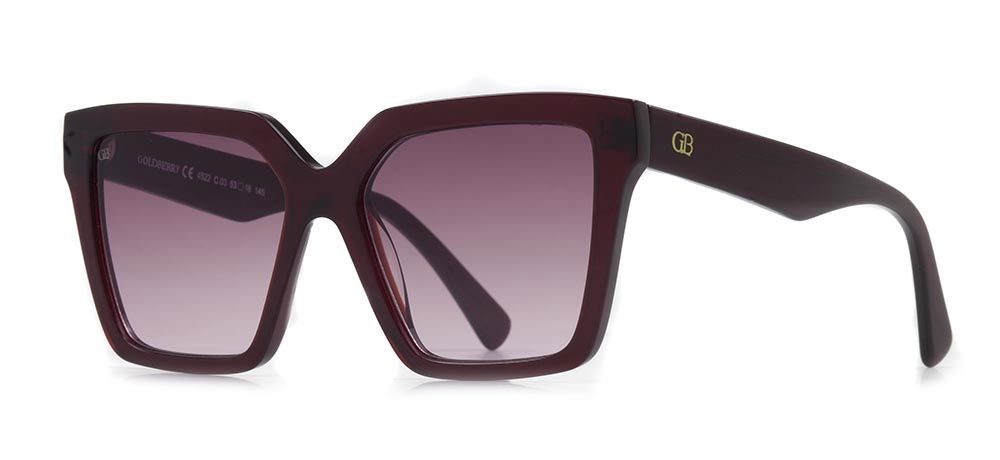 GOLDBERRY GBGNŞ 4522-C.03 Güneş Genç, Yetişkin Kadın Köşeli Çerçeveli Asetat UV400 - 2