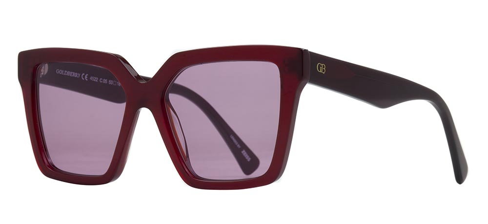 GOLDBERRY GBGNŞ 4522-C.05 Güneş Genç,Yetişkin Kadın Köşeli Çerçeveli AsetatUV400 - 2