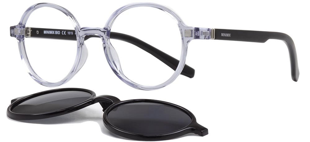 MINIMIX MNMX 1619-20506 Clipon,Optik Genç Erkek,Kadın,Unisex Yuvarlak Çerçeveli Asetat - 2