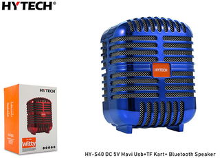 Hytech HY-S40 Mavi Usb+TF Kart DC 5V Bluetooth Speaker - Hytech