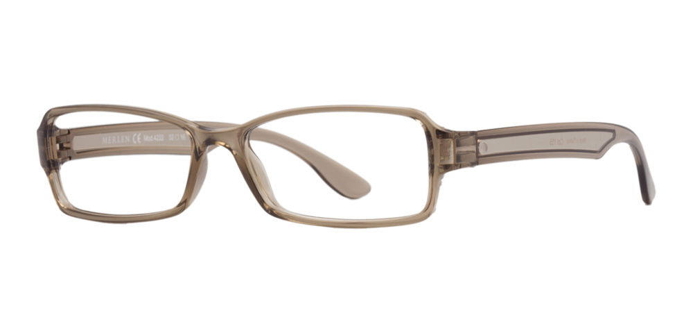 MERLEN MRLN 4222-155 Optik Yetişkin Kadın Köşeli Çerçeveli Grilamid (TR90) - 2