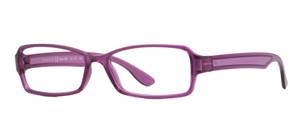 MERLEN MRLN 4222-68 Optik Yetişkin Kadın Köşeli Çerçeveli Grilamid (TR90) - 2