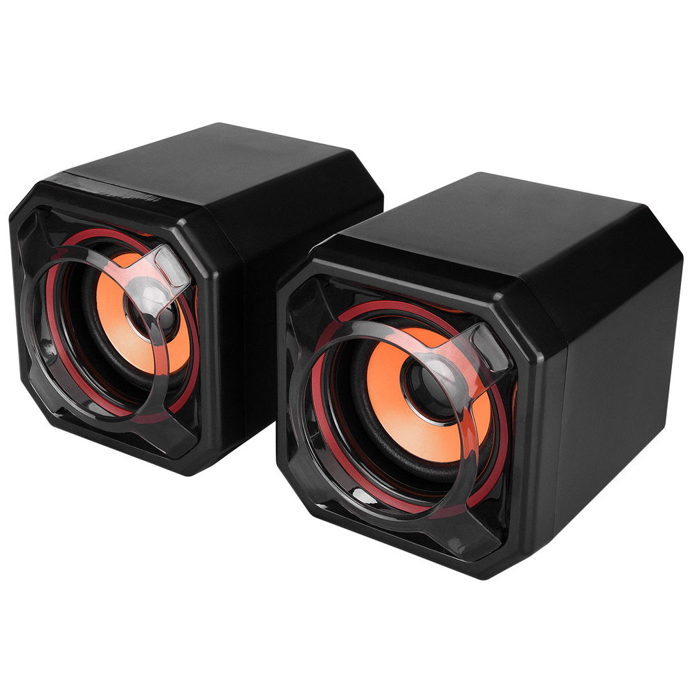 Mikado MD-177 2.0 5W * 2 Turuncu Siyah Super Bass USB Speaker - 3