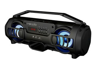 Mikado MD-BT38 Freestyle Siyah Işıklı BT/TF/USB/AUX/TWS Kablosuz MP3 Oynatıcı Hoparlör - Mikado
