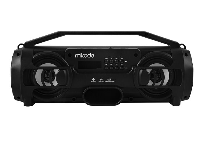 Mikado MD-BT38 Freestyle Siyah Işıklı BT/TF/USB/AUX/TWS Kablosuz MP3 Oynatıcı Hoparlör - 4