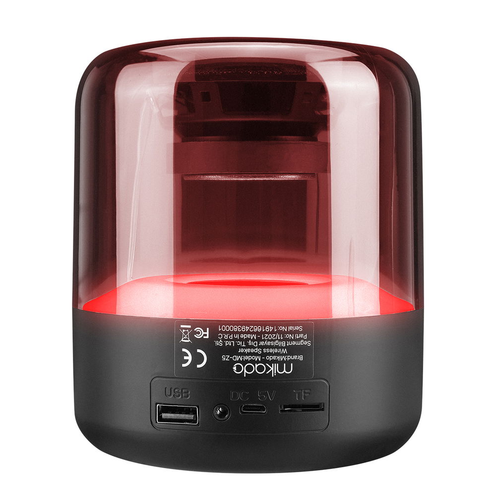 Mikado MD-Z5 Bluetooth-Usb -Aux -TF Card 3.7V 1200mAh Led Işıklı Taşınabilir Speaker - 4