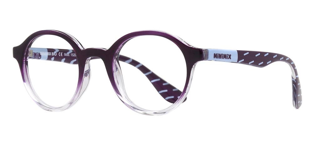 MINIMIX MNMX 1520-C.25 Optik Bebek,Çocuk Erkek,Kadın,Unisex Yuvarlak Çerçeveli Grilamid TR90 - 2