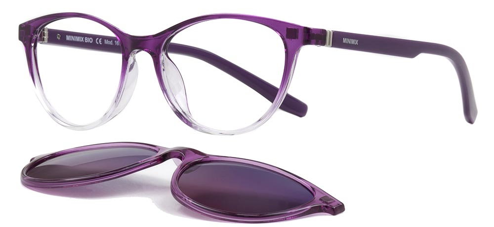 MINIMIX MNMX 1618-C.07 Clipon, Optik Çocuk Çocuk,Kadın Oval Çerçeveli Greenline BIO - 2