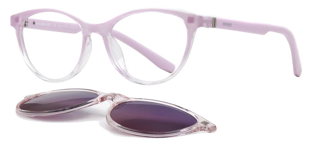 MINIMIX MNMX 1618-C.08 Clipon, Optik Çocuk Çocuk,Kadın Oval Çerçeveli Greenline BIO - 2