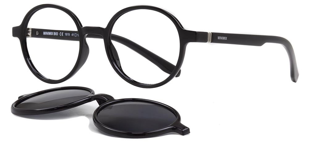 MINIMIX MNMX 1619-06 Clipon,Optik Çocuk Erkek,Kadın,Unisex Yuvarlak Çerçeveli Greenline BIO - 2