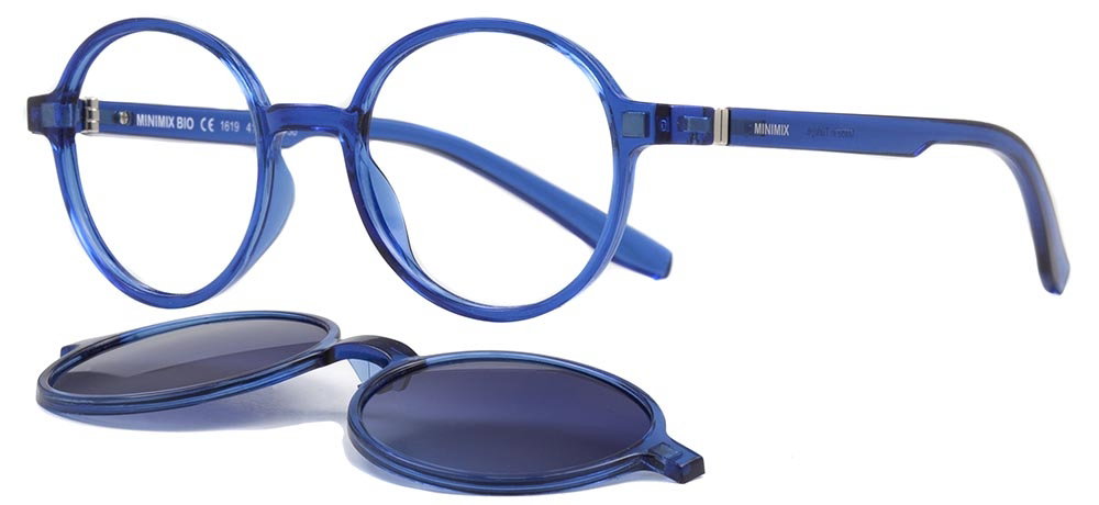 MINIMIX MNMX 1619-146 Clipon,Optik Çocuk Erkek,Kadın,Unisex Yuvarlak Çerçeveli Greenline BIO - 2