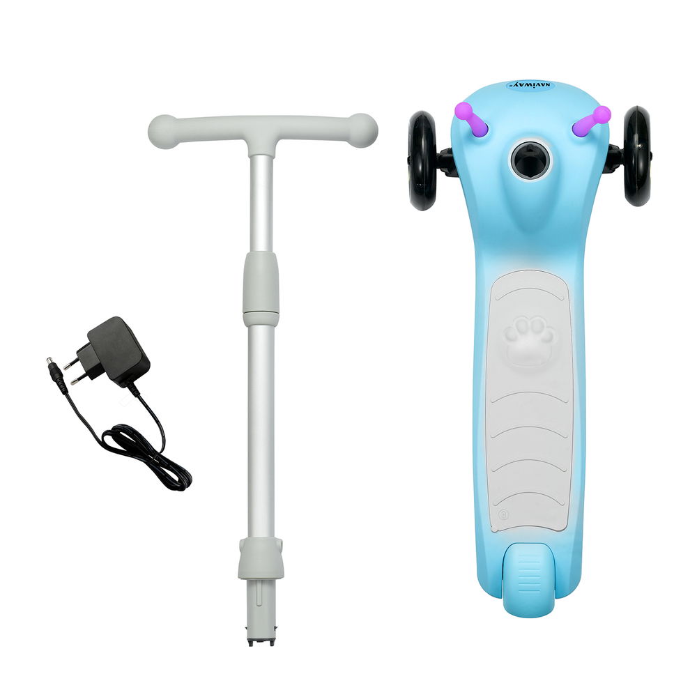 Naviway NS-05 Mavi 6km/h 100w LG Bataryalı Taşınabilir Elektrikli Çocuk Scooter - 5