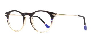 NBA NBA 1506-C.12 Optik Genç Erkek,Kadın,Unisex Oval Çerçeveli Grilamid (TR90) - NBA (1)