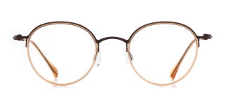 NBA NBA 1556-C.01 Optik Genç Kadın Yuvarlak Yarım Çerçeveli Titanyum - NBA