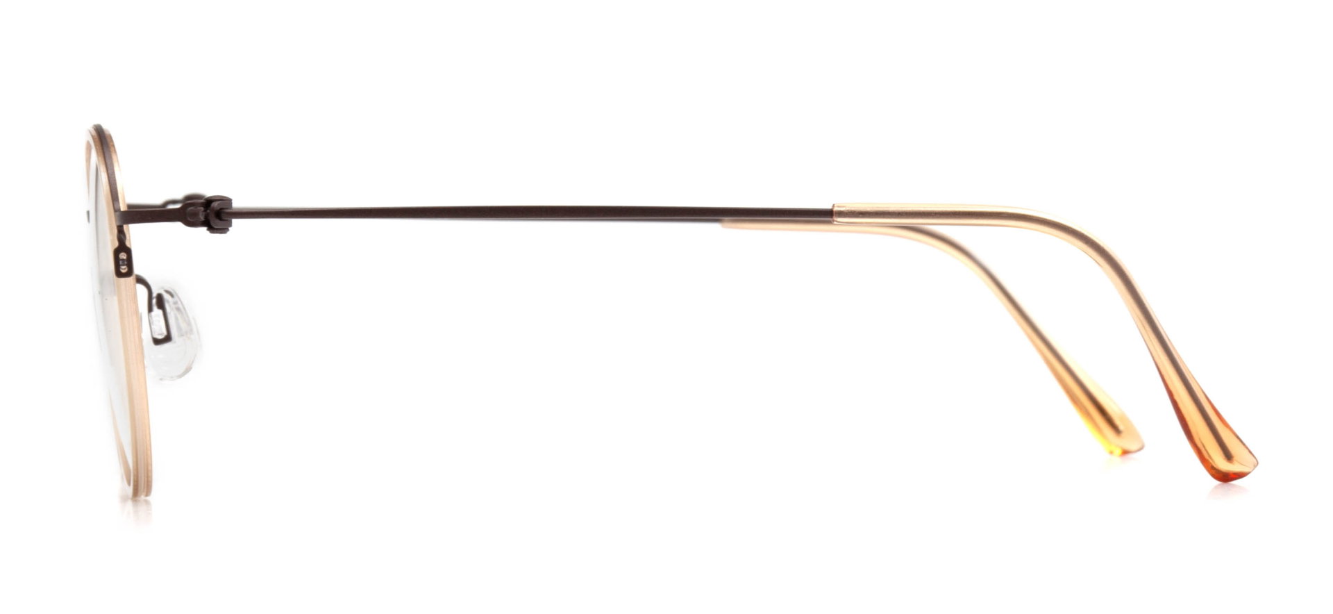 NBA NBA 1556-C.01 Optik Genç Kadın Yuvarlak Yarım Çerçeveli Titanyum - 3