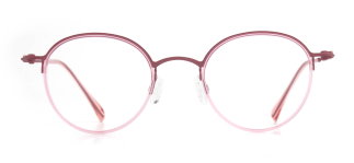 NBA NBA 1556-C.02 Optik Genç Kadın Yuvarlak Yarım Çerçeveli Titanyum - NBA