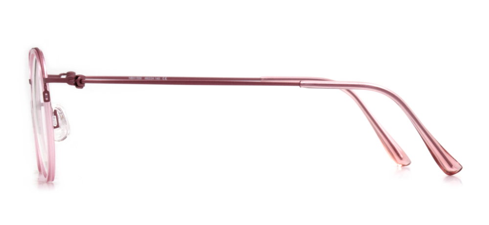 NBA NBA 1556-C.02 Optik Genç Kadın Yuvarlak Yarım Çerçeveli Titanyum - 3