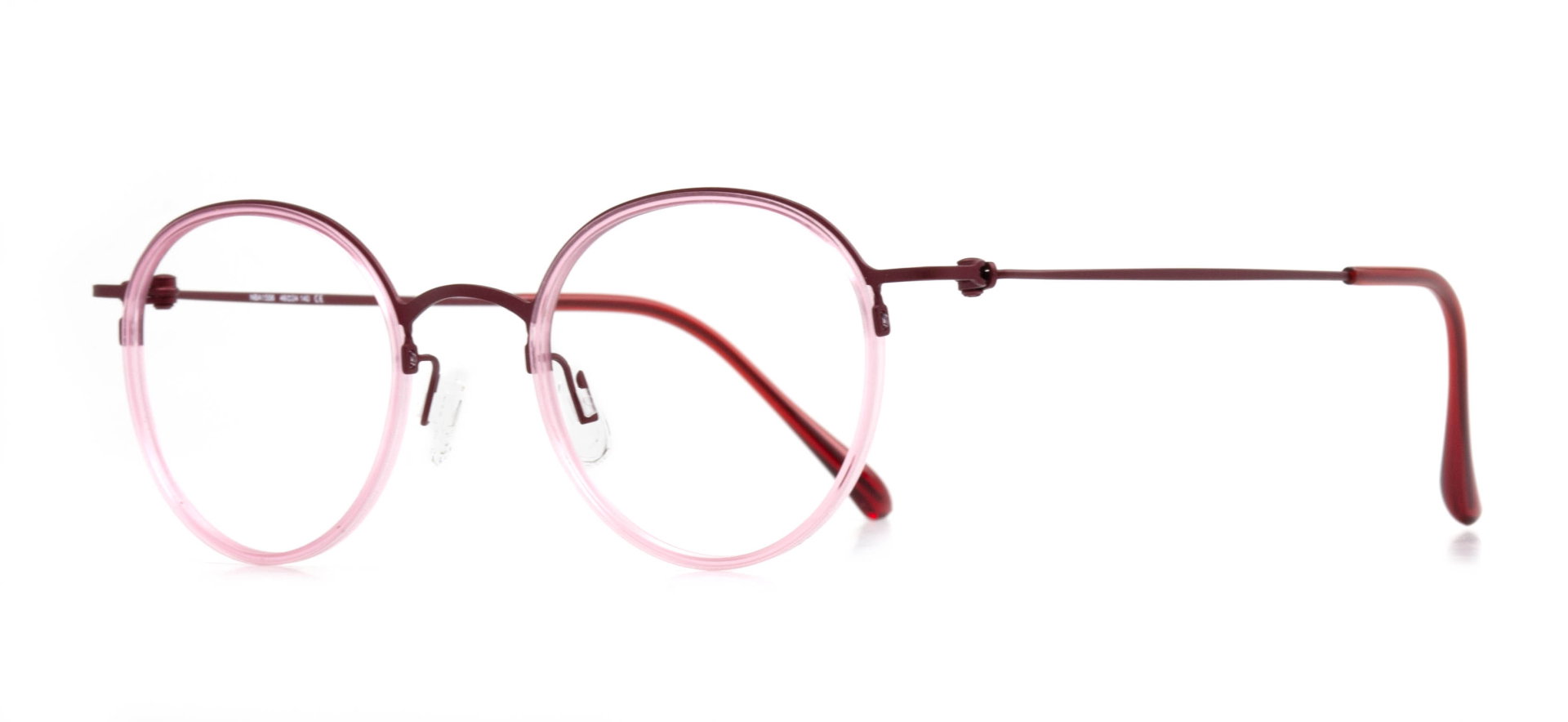 NBA NBA 1556-C.03 Optik Genç Kadın Yuvarlak Yarım Çerçeveli Titanyum - 2