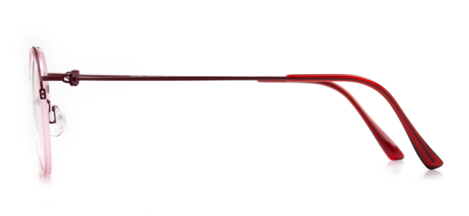 NBA NBA 1556-C.03 Optik Genç Kadın Yuvarlak Yarım Çerçeveli Titanyum - 3