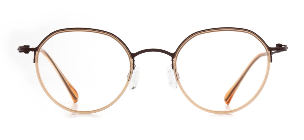 NBA NBA 1557-C.02 Optik Genç Kadın Geometrik Yarım Çerçeveli Titanyum - 1