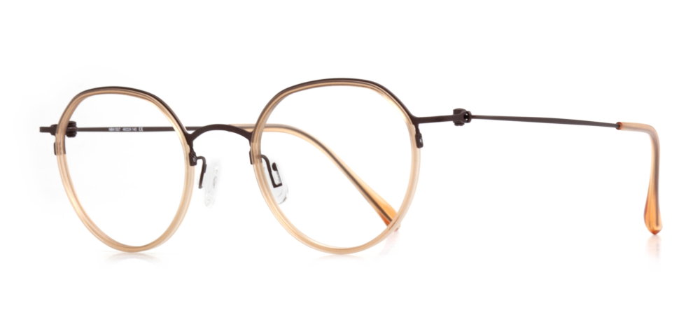 NBA NBA 1557-C.02 Optik Genç Kadın Geometrik Yarım Çerçeveli Titanyum - 2