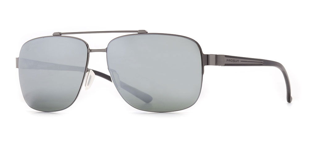 PROSUN PS1505-M01 Güneş Genç,Yetişkin Erkek Köşeli Çerçeveli Titanyum Polarize - 2