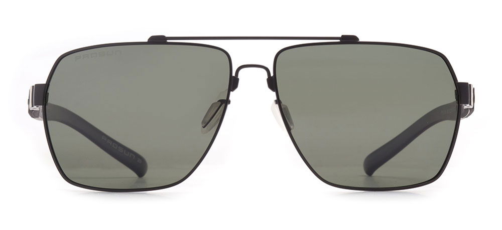 PROSUN PS1519-M02 Güneş Yetişkin Erkek Köşeli Çerçeveli Titanyum Polarize - 1