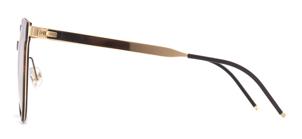 PROSUN PS6005-B21 Güneş Yetişkin Kadın Köşeli Çerçeveli Titanyum Polarize - 3