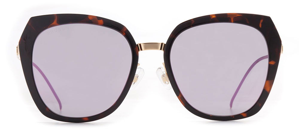 PROSUN PS6008-B21 Güneş Yetişkin Kadın Geometrik Çerçeveli Titanyum Polarize - 1