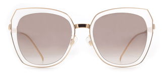 PROSUN PS6008-B92 Güneş Yetişkin Kadın Geometrik Çerçeveli Titanyum Polarize 