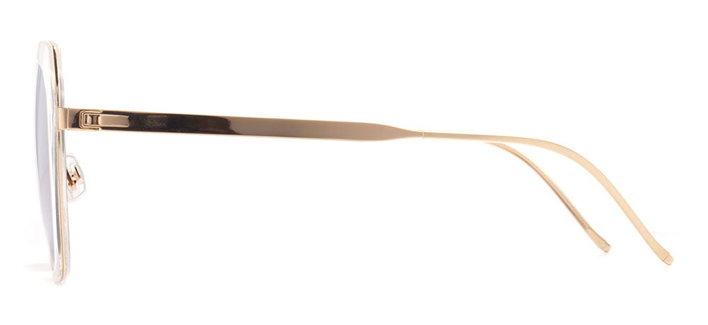 PROSUN PS6008-B92 Güneş Yetişkin Kadın Geometrik Çerçeveli Titanyum Polarize - 3