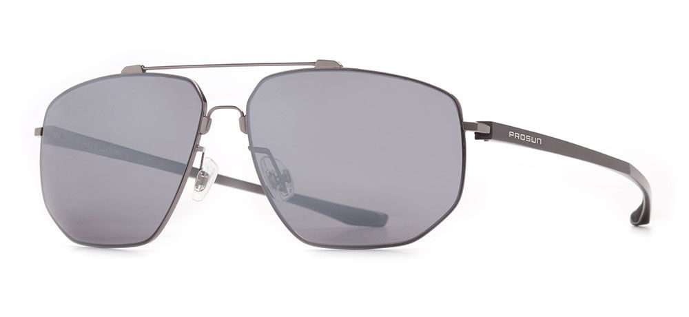 PROSUN PS7001-D11 Güneş Yetişkin Erkek Köşeli Çerçeveli Titanyum Polarize - 2