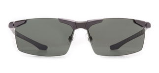 PROSUN PS9010-C11 Güneş Yetişkin Erkek Bombeli Çerçevesiz Titanyum Polarize 