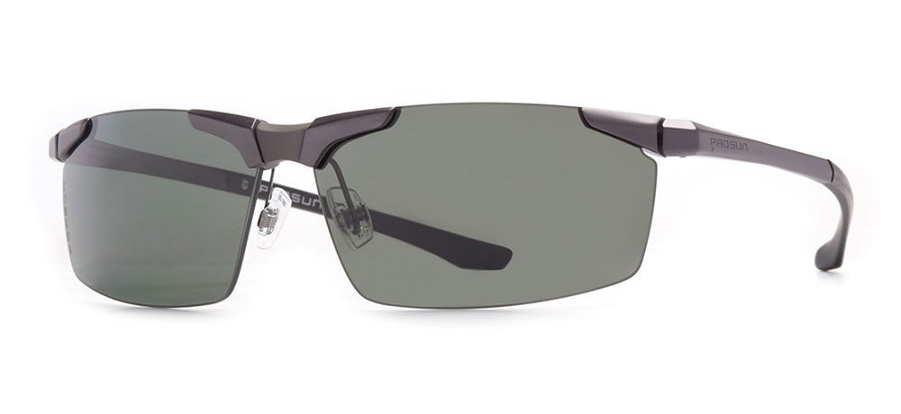 PROSUN PS9010-C11 Güneş Yetişkin Erkek Bombeli Çerçevesiz Titanyum Polarize - 2