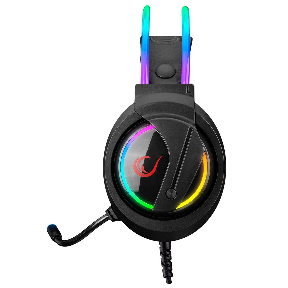 Rampage RM-K17 X-MONARCH Siyah USB 7.1 RGB Headband Gaming Mikrofonlu Oyuncu Kulaklığı - 3