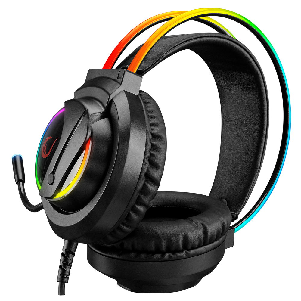 Rampage RM-K17 X-MONARCH Siyah USB 7.1 RGB Headband Gaming Mikrofonlu Oyuncu Kulaklığı - 4