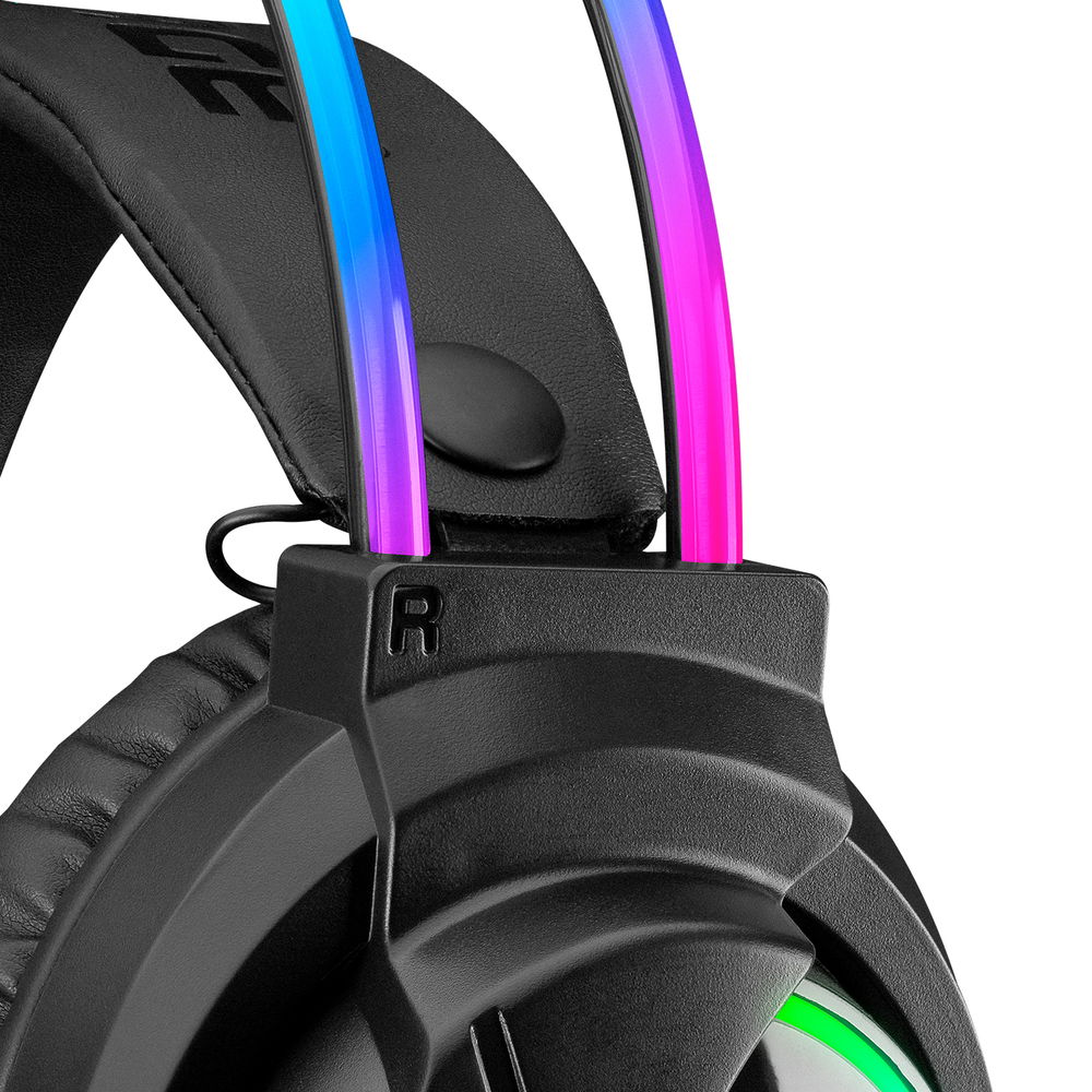 Rampage RM-K17 X-MONARCH Siyah USB 7.1 RGB Headband Gaming Mikrofonlu Oyuncu Kulaklığı - 5