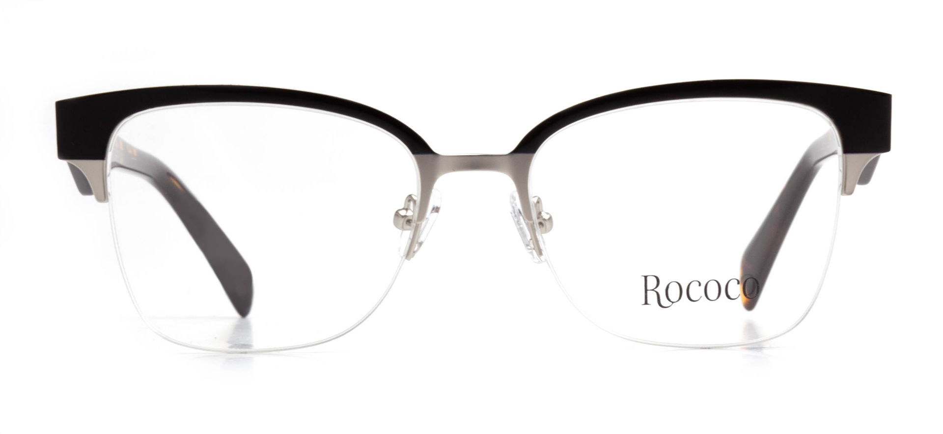 ROCOCO ROC 8101-C.02 Optik Genç Kadın Geometrik Yarım Çerçeveli Metal - 1