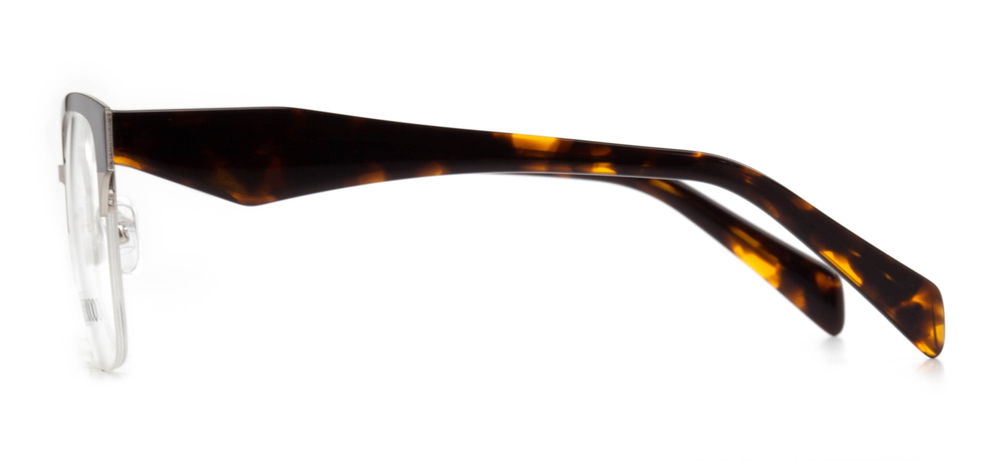 ROCOCO ROC 8101-C.02 Optik Genç Kadın Geometrik Yarım Çerçeveli Metal - 3