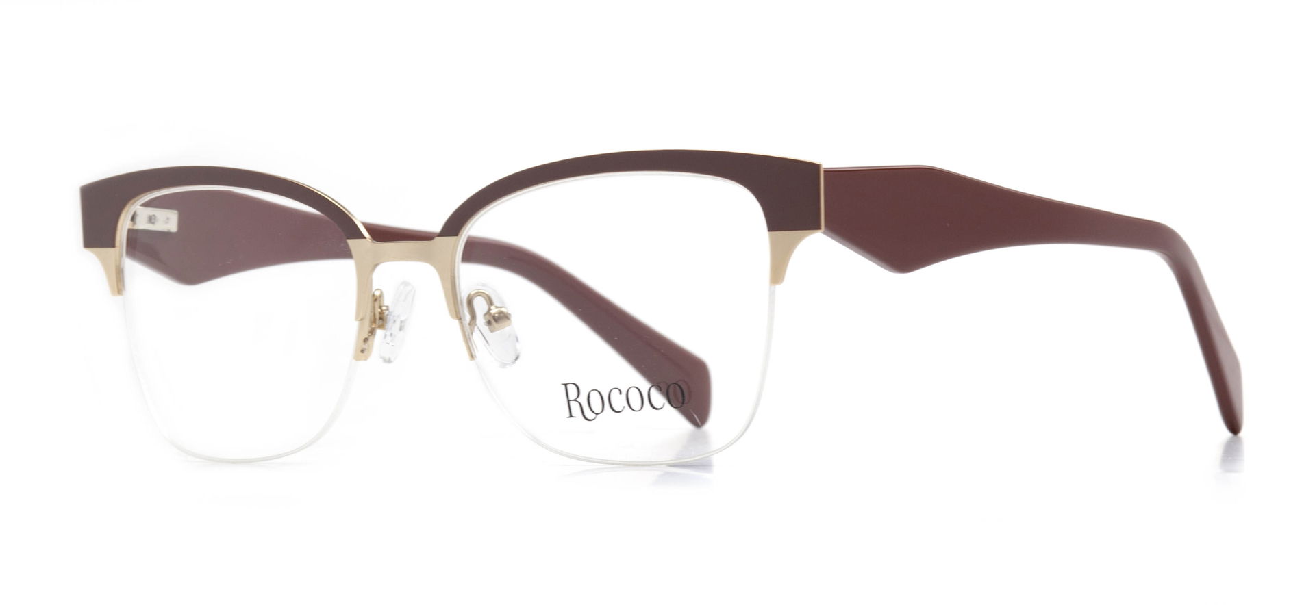 ROCOCO ROC 8101-C.03 Optik Genç Kadın Geometrik Yarım Çerçeveli Metal - 2