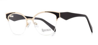 ROCOCO ROC 8102-C.01 Optik Genç Kadın Geometrik Yarım Çerçeveli Metal - ROCOCO (1)