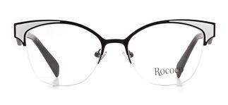 ROCOCO ROC 8102-C.02 Optik Genç Kadın Geometrik Yarım Çerçeveli Metal 