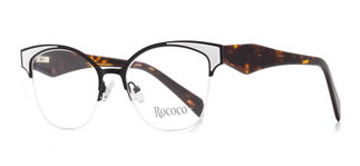 ROCOCO ROC 8102-C.02 Optik Genç Kadın Geometrik Yarım Çerçeveli Metal - ROCOCO (1)