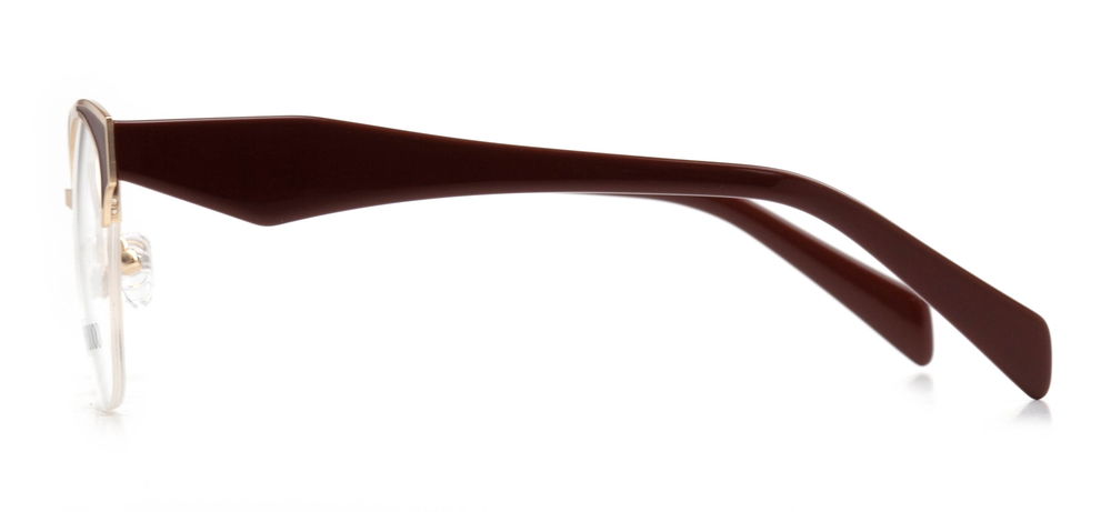 ROCOCO ROC 8102-C.03 Optik Genç Kadın Geometrik Yarım Çerçeveli Metal - 3