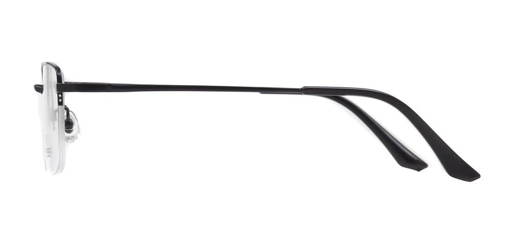 ROCOCO ROC 8552-C.02 Optik Genç Erkek Köşeli Yarım Çerçeveli Titanyum - 3