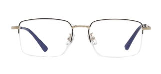 ROCOCO ROC 8552-C.03 Optik Genç Erkek Köşeli Yarım Çerçeveli Titanyum - ROCOCO