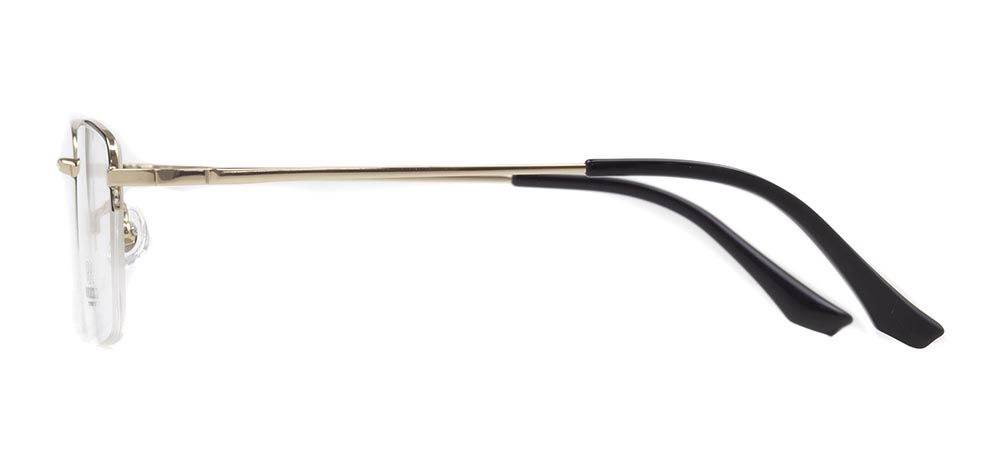 ROCOCO ROC 8552-C.03 Optik Genç Erkek Köşeli Yarım Çerçeveli Titanyum - 3